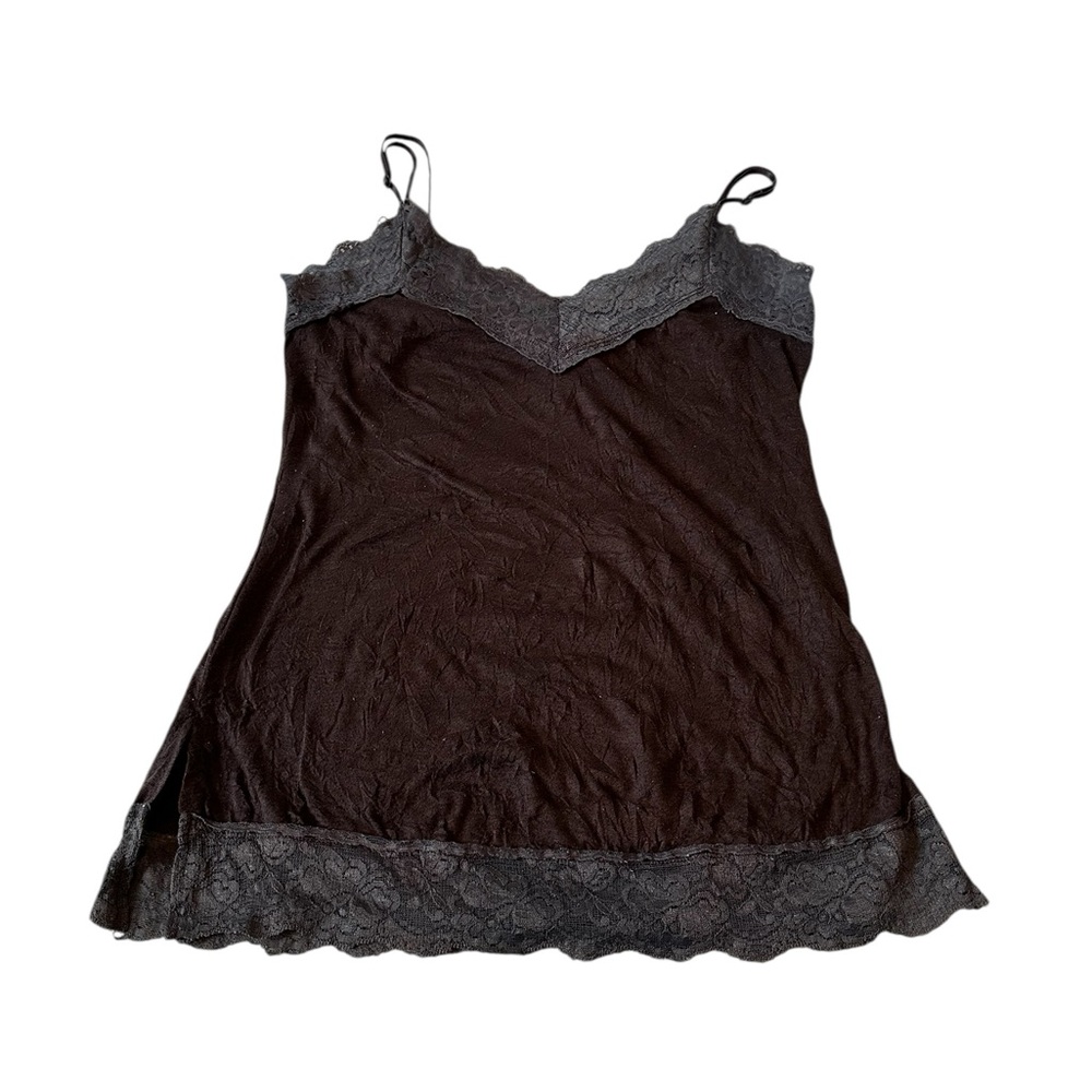 Vintage Y2K Xhilaration Cami Top Lace Trim Fairy Boho Preppy Layers Size S